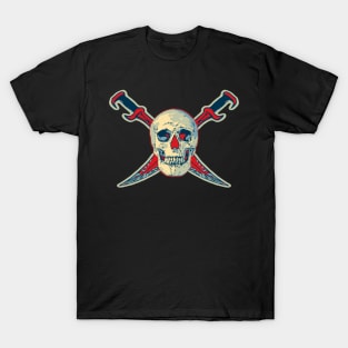 Color Pirate Skull with Swords T-Shirt